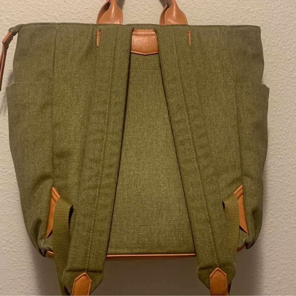 Universal Thread Green Canvas Utility Backpack Ba… - image 3